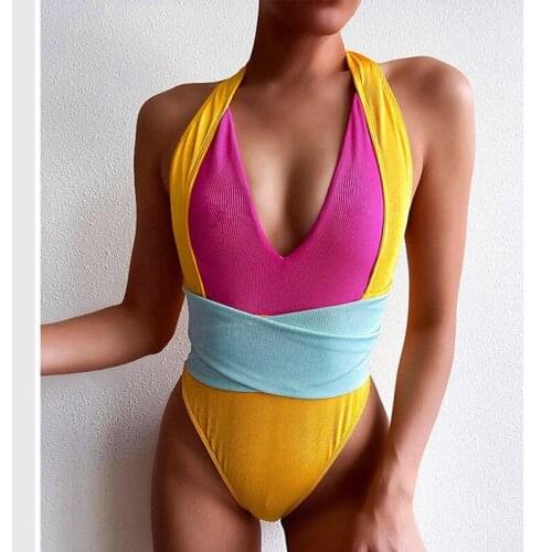 One Piece Bikini Swimwear Swimsuit Sexy Bathing Suit Biquinis Feminino 2021 Maillot De Bain Femme Monokini Tankini