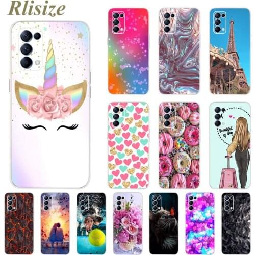 For Oppo Reno 5 Pro Case Soft Slim Fundas Cute Cartoon Cover For Oppo Reno5 Pro 5G Phone Cases Shockproof Bumper Reno 5 5G Coque