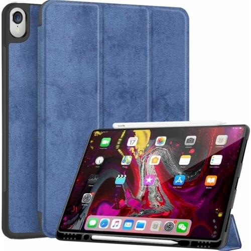 Case Cover For iPad Pro 12.9 3rd 2018 Release Model A2014 A1895 A1876 Pencil Holder,Slim Smart Cover Stand Auto Sleep/Wake Case