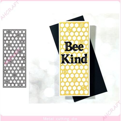 Long Rectangle Honeycomb Frame Metal Cutting Dies for DIY Scrapbooking Photo Album Decorative Embossing PaperCard CraftsDie 2021