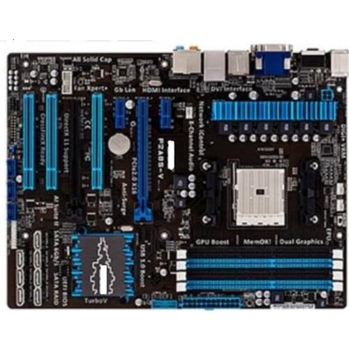 ASUS F2A85-V motherboard Socket FM2 DDR3 USB2.0 USB3.0 64GB HDMI-compatible VGA DVI A85X USED Desktop motherboard