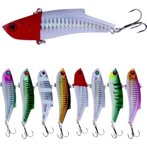 Hengjia 1pcs 9cm 27g Sinking Lipless Crankbait VIB Lure Artificial Wobbler Hard Bait for Bass Salmon Fishing Tackle