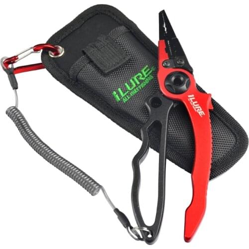 Ilurel Aluminum Alloy fishing Plier Lipgripper lip grip Braid Scissors Pesca Camping connector Swival Hook Mover Pesca de Peche