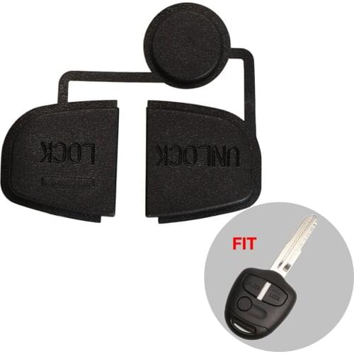 Jingyuqin 3 Buttons Remote Car Key Rubber Pad Case For Mitsubishi Pajero Sport Outlander Grandis ASX Shell Part