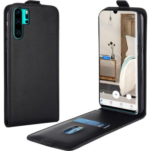 Flip Up and Down Leather Case for Huawei P30 Pro New Edition ELE-L09 ELE-AL00 Vertical Cover for P 30Pro Case Phone Bag