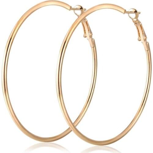Cross border fashion Big Circle Earrings European and American personality versatile womens Earrings