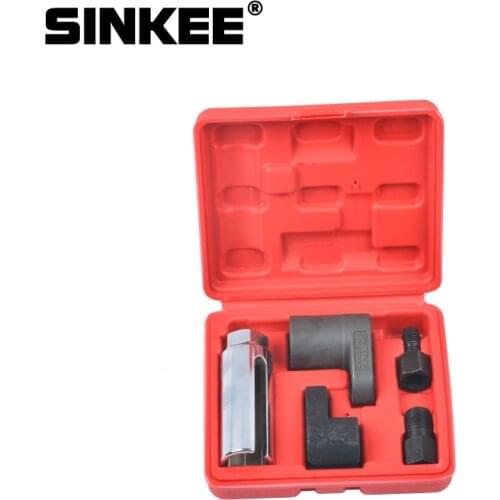 5 PC 22mm Oxygen Vacuum Lambda Sensor Remove Socket Set Kit Thread Chasers Spark Plug Car Tools SK1205