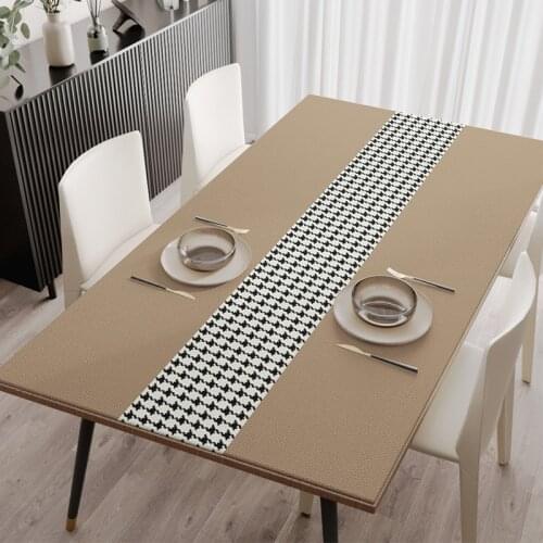 New Environmentally Friendly Soft Silicone Table Mat Modern Minimalist Living Room Coffee Table Waterproof PU Table Cover