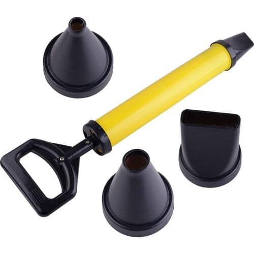 Stainless Steel Caulking Grout Gun Mortar Scoop Cement Applicator Sprayer with 4 Nozzles for Normal grout Epoxy grout