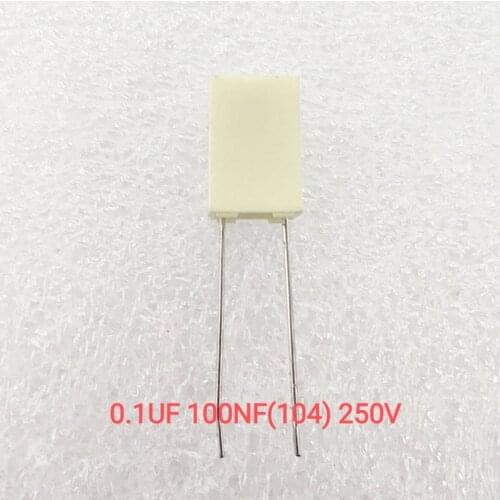 30pcs Box film Capacitors 104 0.1UF 100NF 250V P5mm