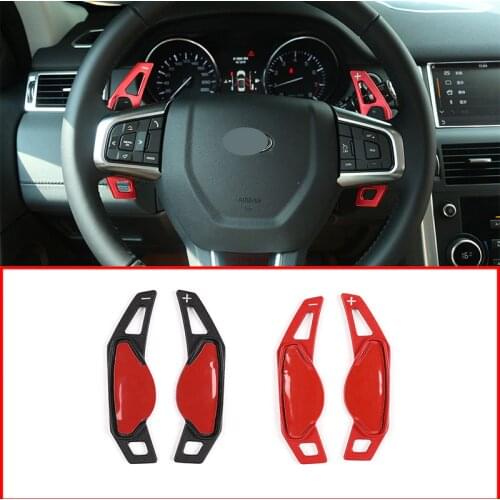 2 Color Red/Black Aluminum alloy For Land Rover Discovery Sport L550 2020 Steering Wheel Gear Shift Paddles Interior Accessories