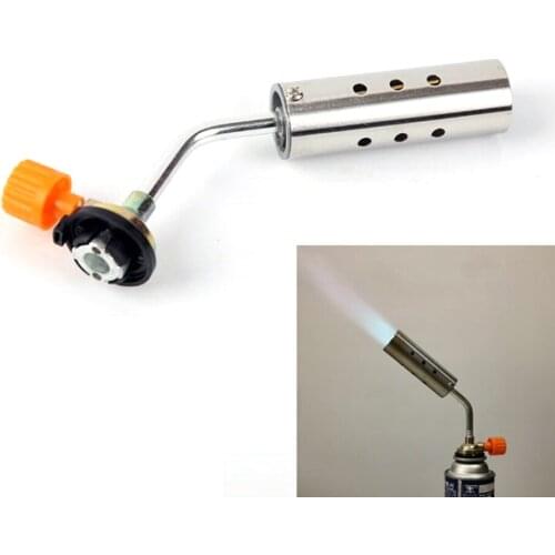 Portable Flamethrower Burner Butane Burner Welding Gas Torch Flame Gun Brazing Flamethrower BBQ Portable Soldering Heating Gun