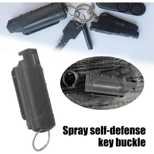 Portable 20ML EDC Reusable Spray Tank Bottle Plastic Case Emergency Empty Box Spray Shell with Key Ring keychain Car Accessories