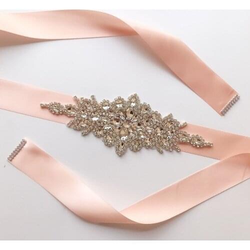 Silvery Embroidery Beaded Crystal Rhinestone Applique Patch 270*4cm Sewing For Wedding Dress Waist Belly Decoration