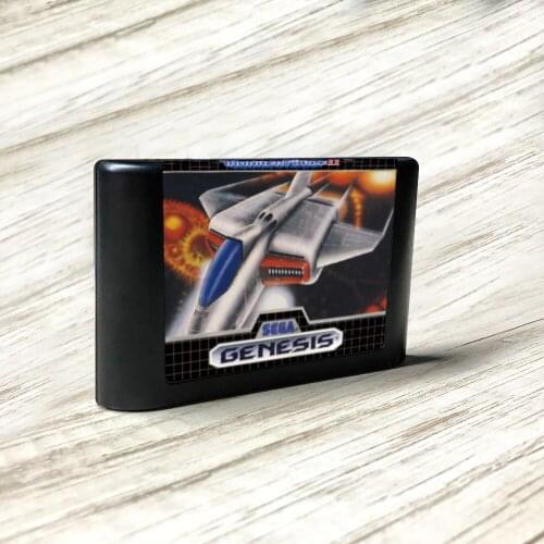 Thunder Force II - USA Label Flashkit MD Electroless Gold PCB Card for Sega Genesis Megadrive Video Game Console