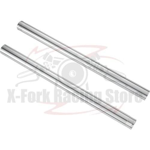 Motorbike Fork Tubes inner Silver Pipes Silver Bars Pair for Kawasaki ER650 ER-6N 2012-2016 2013 2014 2015 44013-0154 41X585mm
