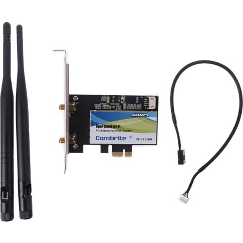 PCIE WiFi Card Adapter Bluetooth Dual Band Wireless Network Card Repetidor Adaptador for PC Desktop Wi-fi Antenna PCI- M.2