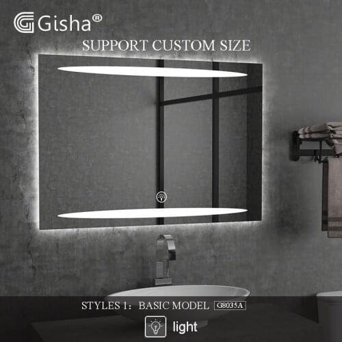 Custom made Wall-mounted Smart Mirror LED bluetooth Bathroom mirror backlit Mirror Anti-fog bath Mirror Makeup Mirror 2G8035