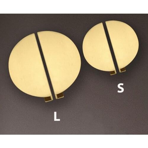 1 Set Semicircle Solid Brass Cabinet Knobs and Handles Drawer Furnitures Cupboard Wardrobe Knobs Book Cabinet Door Pull