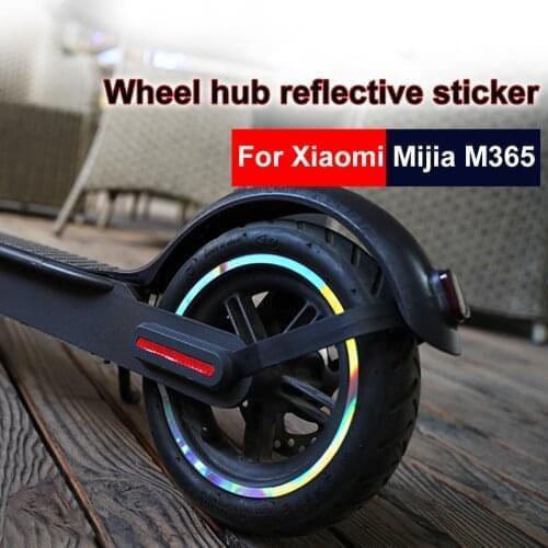 1Pair Electric Scooter Front Wheel Sticker Motor PVC Motor Protective Cover Shell Kick Accessories for Xiaomi Mijia M365 pro