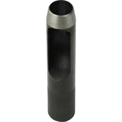 1 Pc Black Hollow Punch Tool Hand Hole Punching Leather/Gasket Carbon Steel Tool (10mm)