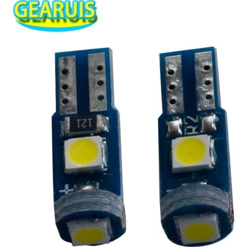 100pcs Super Bright T5 3 SMD 3030 LED W3W 37 73 74 Wedge Dashboard Gauge Lamps Car Warning Indicator Instrument Cluster Light