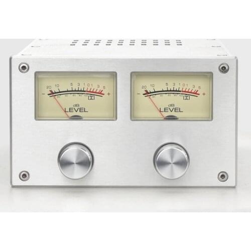 1710 four-sided heat sink retro aluminum dual-indicator chassis