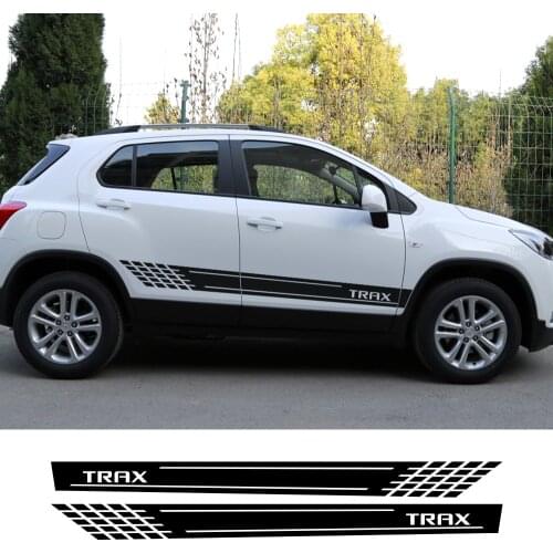2pcs Car Stickers Auto Stylish Side Vinyl Film For Chevrolet Trax Decals Styling Decoration Tuning Automobiles Car Accessories