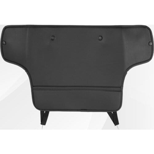 2x Car Leather Seat Back Kick Mat Anti-Kick Pad Backseat Child Kick Guard for Tesla Model 3 / Y 2019-2021 Waterproof