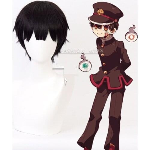2020 Anime Toilet-Bound Jibaku Shounen Hanako-kun Cosplay Wigs Hanako-kun Yugi Tsukasa Synthetic Hair Wig Halloween Costumes