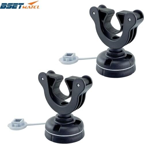 2X Paddle Holder for Stand Up Paddle Boards Kayaks Deck Side Track Mounted Rail Mount Base Boat Marine Yacht Canoe Accessories