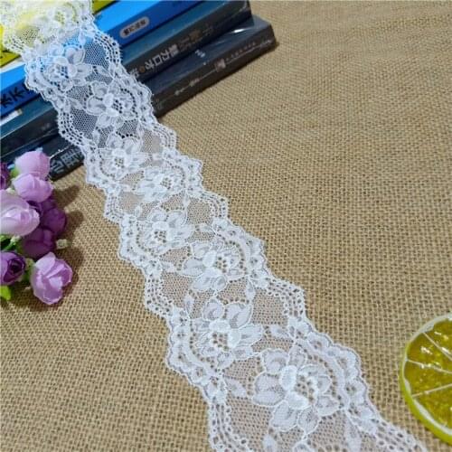 7cm S2631-1 width Colorful Spandex Nylon Elastic stretch narrow crochet trim for Womenswear underwear Lingerie bra