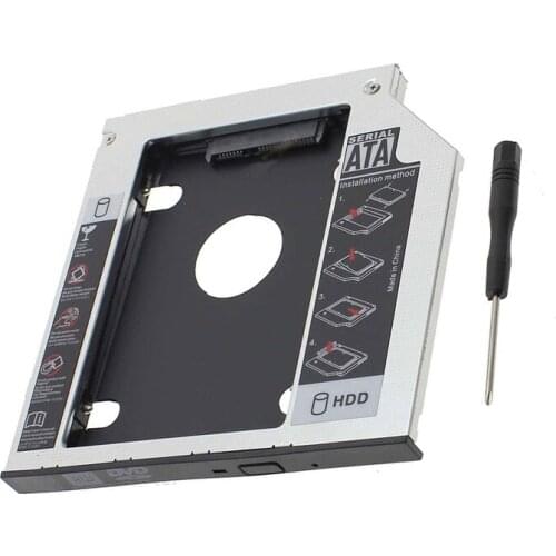 9.5mm SATA 2nd SSD HDD Caddy for DELL Latitude E5440 E5540 E6440 E6540 Hard Disk Drive Caddy Free Shipping