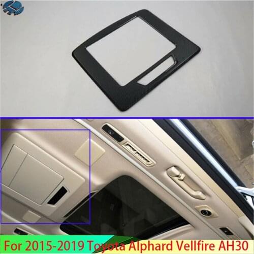 For 2016-2019 Toyota Alphard Vellfire AH30 Car Accessories Back Interior Dashboard Center Control Screen Cover Trim