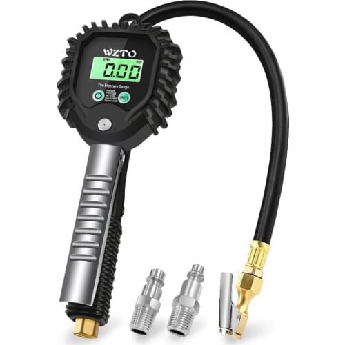 Pro 3 In 1 Car Tires Inflator Dehumidifier Universal WZTO Tire Pressure Gauge Tester Backlit LCD Screen Compressor Air Pump