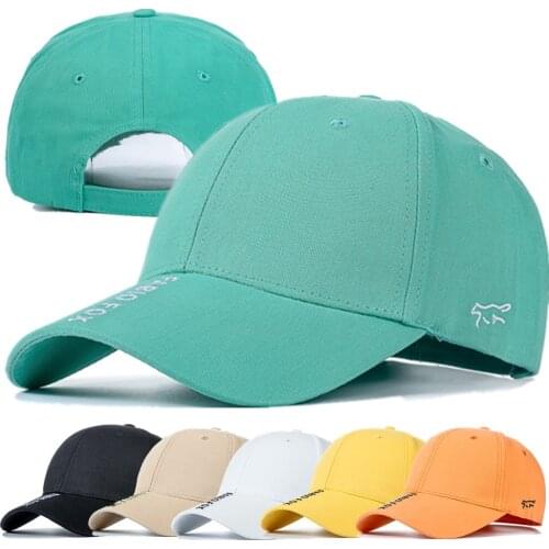 New Unisex Stylish Cap Cotton Hats For Women Fashion Fox Letter Embroidery Baseball Cap Men Outdoor Popular Great Street Hat Cap