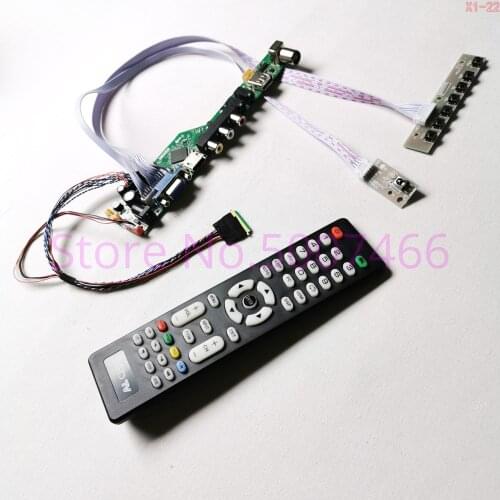 For LTN156AT35-301/H01/P01 panel TV controller drive board 15.6" VGA+AV+USB+RF notebook PC LVDS 40Pin WLED 1366*768 DIY kit