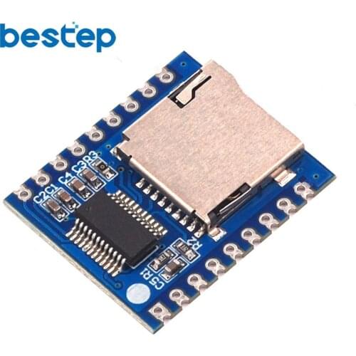 Serial port control voice module MCU IO control SD/TF card MP3 player board XY-V17B