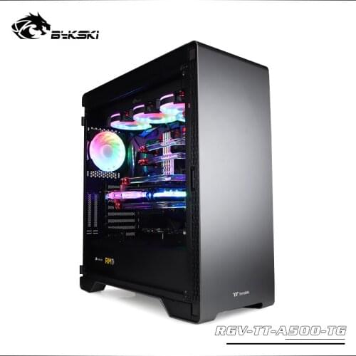 Bykski Distro Plate Water Cooling Kit RGB for Thermaltake A500 TG Chassis RGV-TT-A500-TG