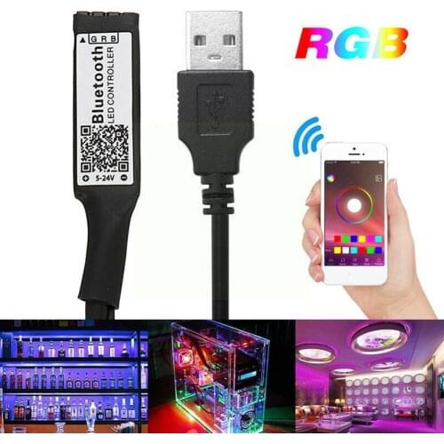 5V USB Bluetooth 4.0 RGB LED Light remote Controller Dimmer Mini led TV For RGB 5050 3528 strip 5V Wireless wifi Backlight K4D3