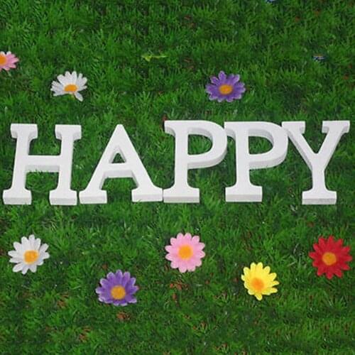 Creative 26 Letters Wooden Ornament Merry Christmas Love Home Cafe White Wood Wedding Birthday Party Home Garden Decorations