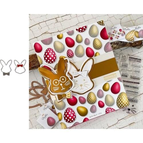 Rabbit Bow Metal Die Cutting 2021 New Diy Die Molds Scrapbooking Paper Making Cuts Crafts Big Die