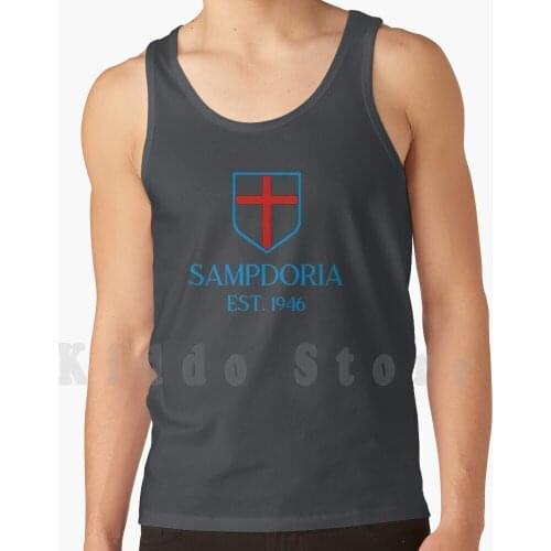Sampdoria 2 Tank Tops Vest 100% Cotton Sampdoria Uc Sampdoria Unione Calcio Sampdoria I Blucerchiati La Samp Il