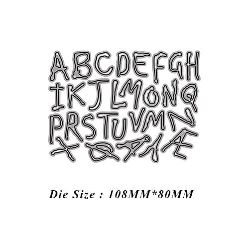 JMCRAFT 2021 Uppercase English Letters Metal Cutting Dies DIY Scrapbook Handmade Paper Craft Metal Steel Template Dies