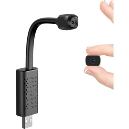 Hd smart mini camera wifi usb ip camera real-time surveillance ai human detection loop recording mini camera support 64g