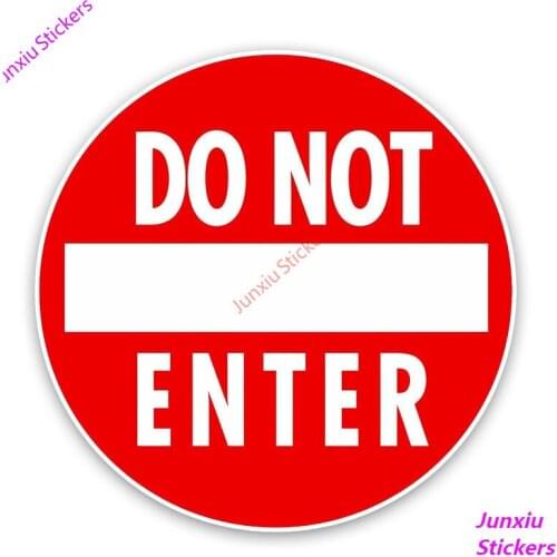 Personality Do Not Enter Creative Waterproof Car Sticker and Decals for Bumper Truck Window Scratch-Proof Exterior PVC13x13cm