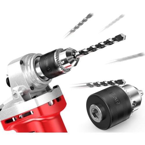 Type100 Electric Grinder Adapter 1.5mm-10mm Drill Chuck Convert Angle Grinder Into Hand Electric Drill Connector Accessories