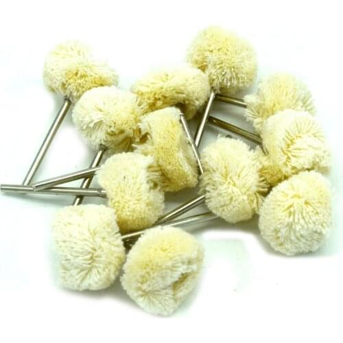 100pcs Cotton Thread Polishing Wheels Jewelry Metals Grinding Rotary Tools