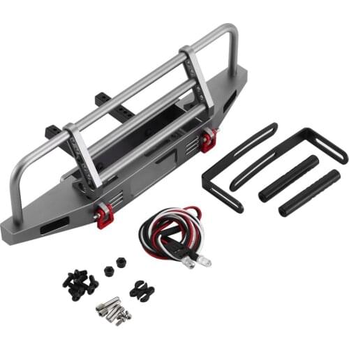 Adjustable Metal Front Bumper For Traxxas Axial 1/10 RC Crawler TRX4 SCX10 SCX10 II 90046 90047 RC Car Parts