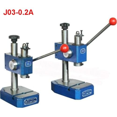J03-0.2A precision manual press / hand pull punch,Maximum clamping height 90mm,Nominal pressure 2KN Manual Punching Machine
